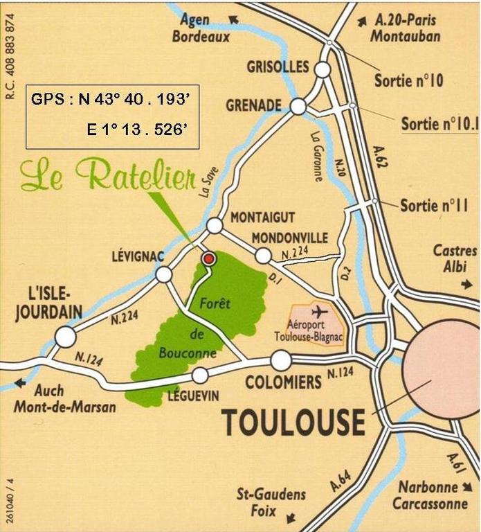 Hotel Le Ratelier Montaigut-sur-Save Exteriér fotografie
